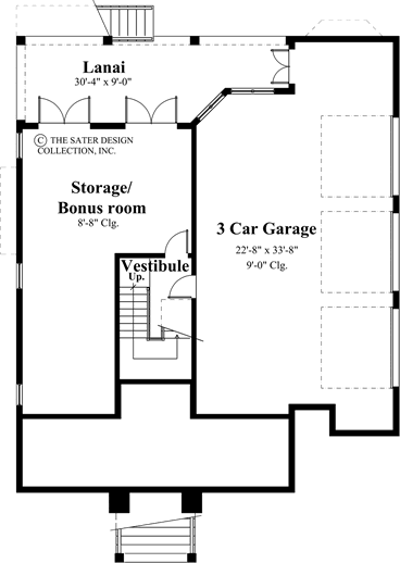 Rue Nouveau-Lower Level Floor Plan- #6836