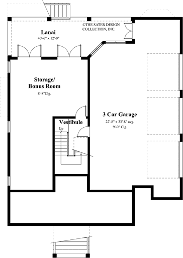 Bridgehampton- Lower Level Floor Plan #6837