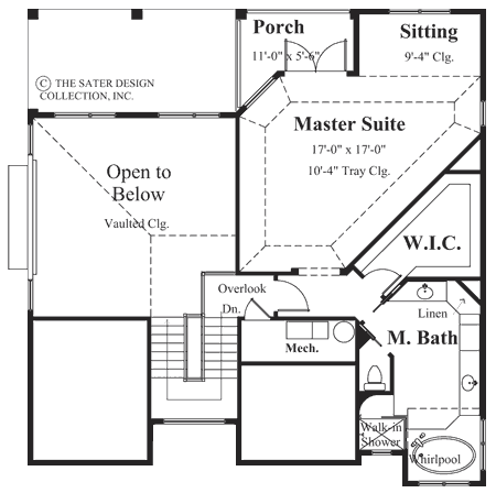 berkeley square-upper level floor plan #6838