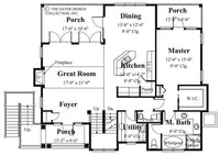 Aruba Bay-Main Level Floor Plan-Plan #6840