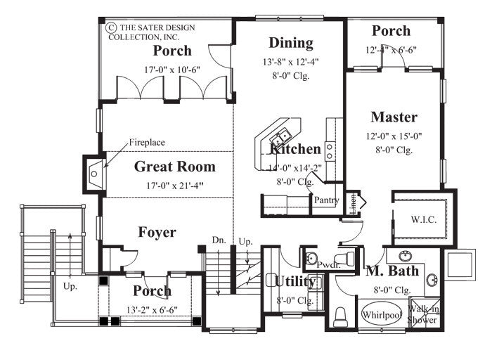 wedgewood-main level floor plan-#6841