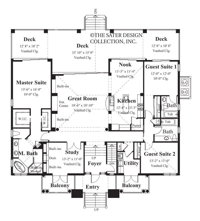 saint martin-main level floor plan-plan #6846