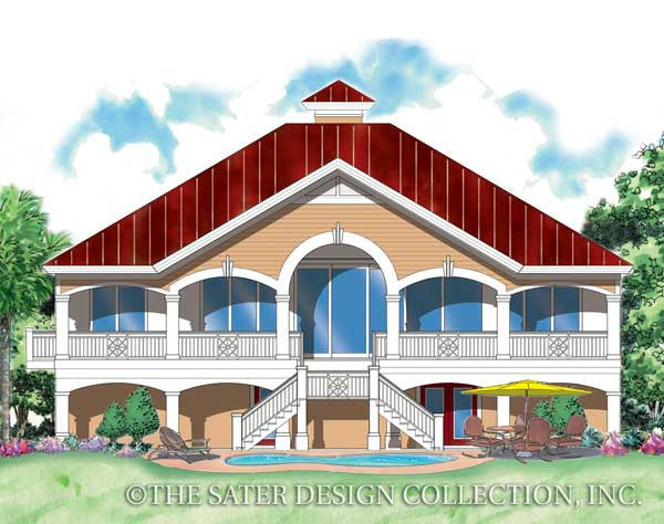 Saint Martin-Rear Elevation-Plan #6846