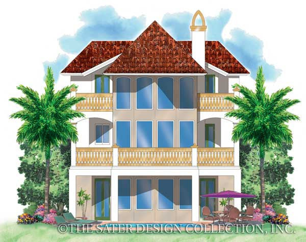 Saint Basque-Rear Elevation-Plan #6851