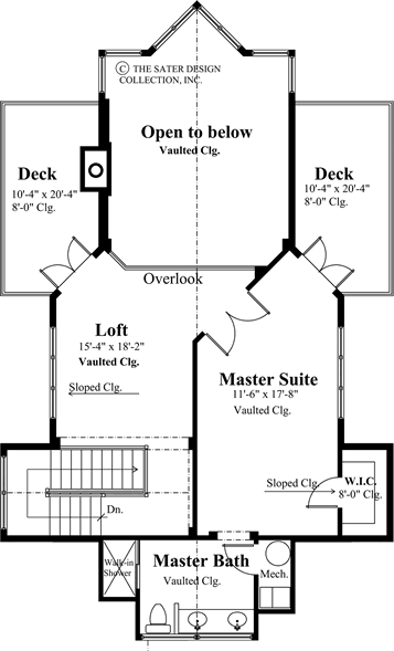 mount julian-upper level floor plan- #6853