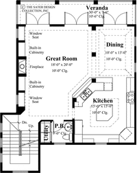 Villa Caprini-Main Floor Plan-Plan #6854
