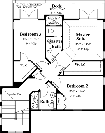 Villa Caprini-Upper Level Floor Plan-#6854