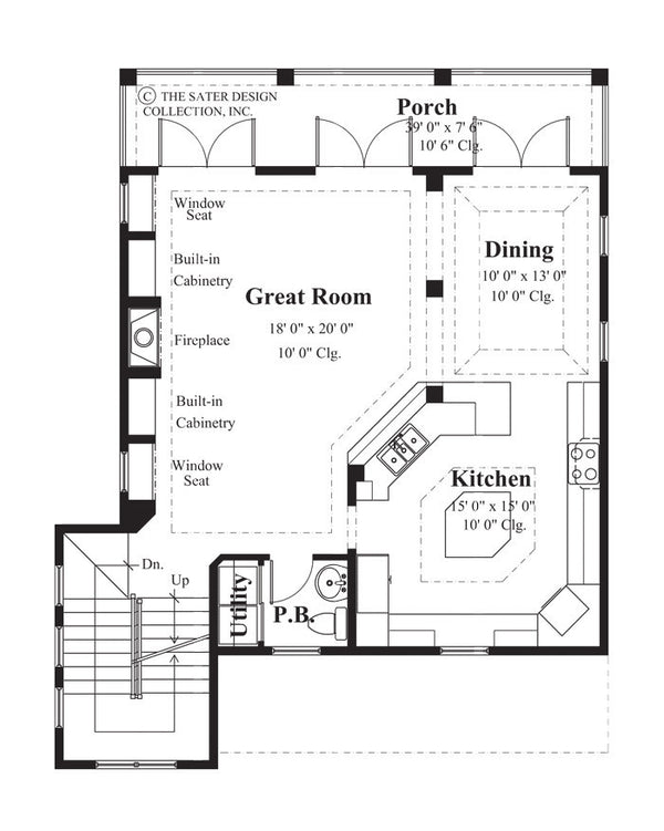 Charleston Hill- Main Level Floor Plan-#6855