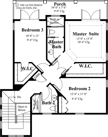 Charleston Hill-Upper Level Floor Plan-#6855