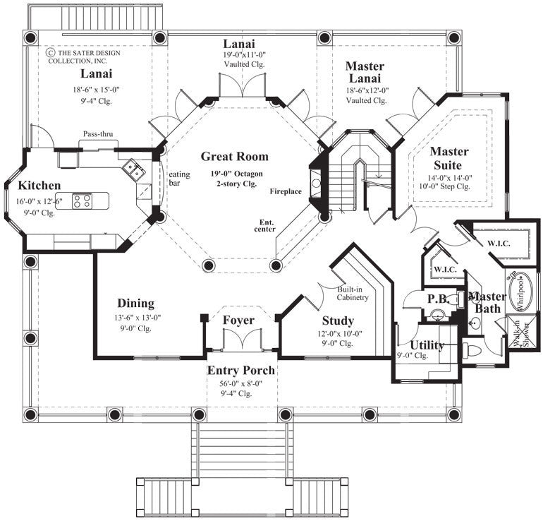 monsterrat home main level floor plan 6858