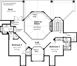 montserrat home upper level floor plan 6858