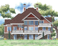 Bradley House-Rear Elevation-Plan #6859