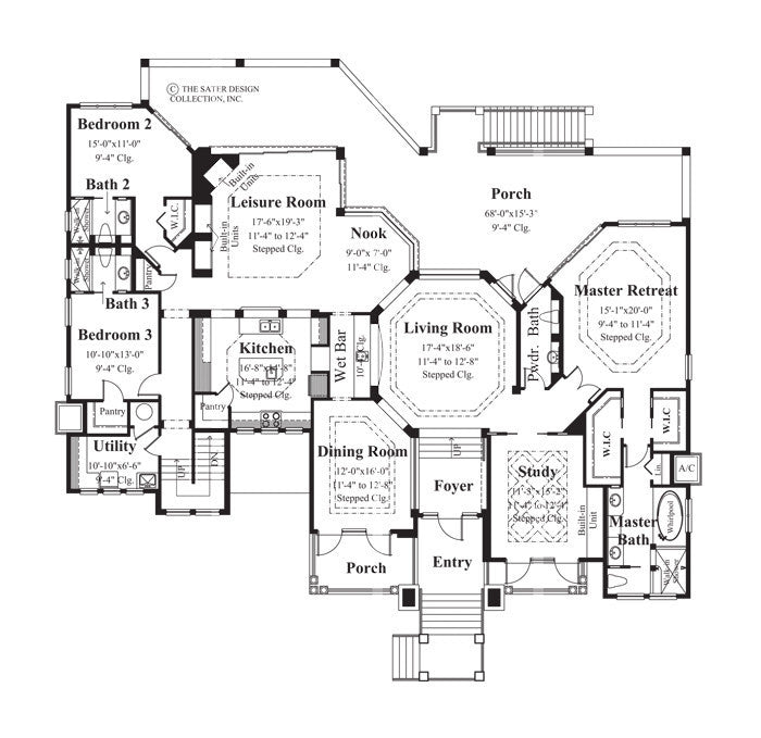 mount whitney home-main level floor plan-plan6862