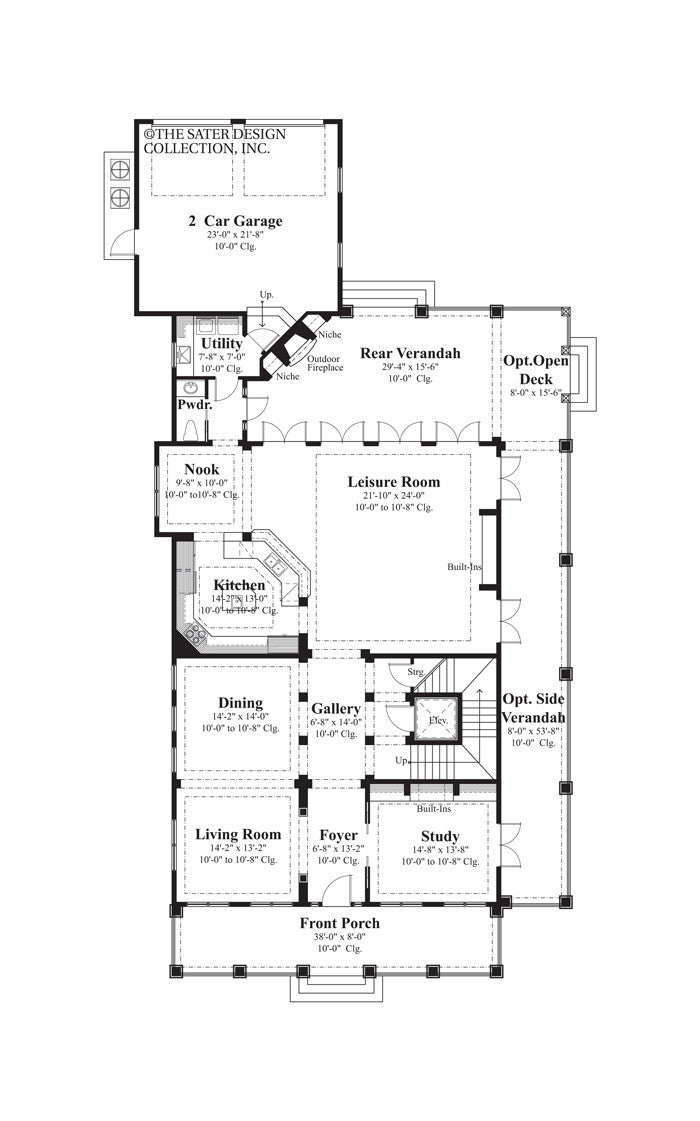 capella place- main level floor plan -#6870