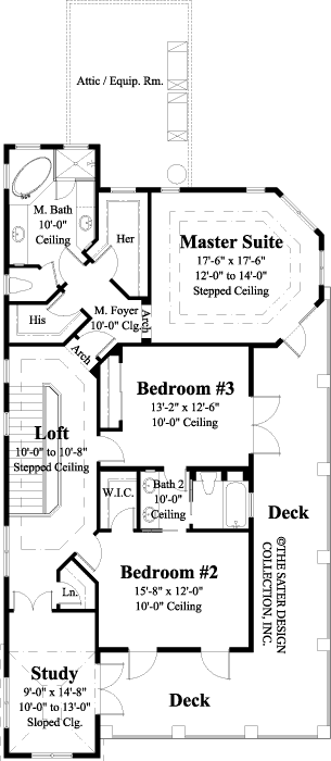 villa verdi-upper level floor plan-plan 6872