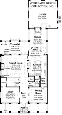 Addison Court-Main Level Floor Plan- Plan #6873