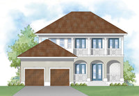 Addison Court-Rear Elevation-Plan #6873