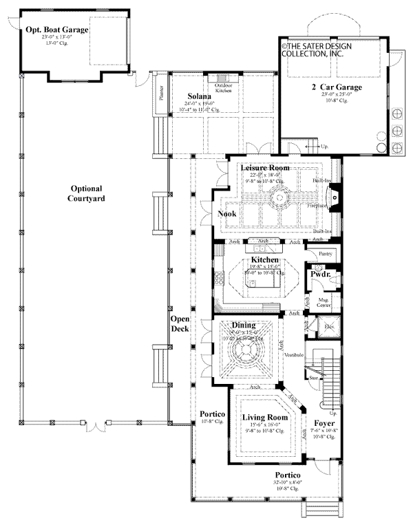 Tortuga Bay-Main Level Floor Plan-Plan #6874