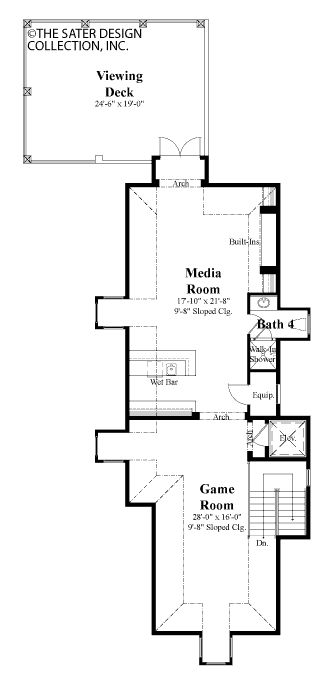 tortuga bay-top level floor plan-plan #6874