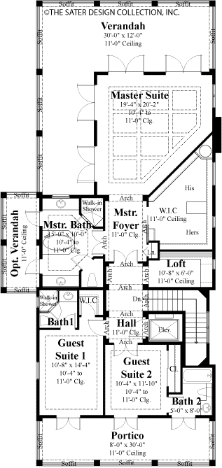 Myrtle Grove-Upper Level Floor Plan-Plan6875