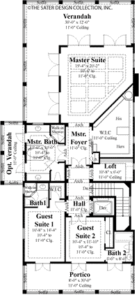 Myrtle Grove-Upper Level Floor Plan-Plan6875