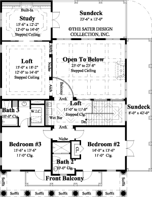 Ballantyne Upper Level Floor Plan -Plan #6876
