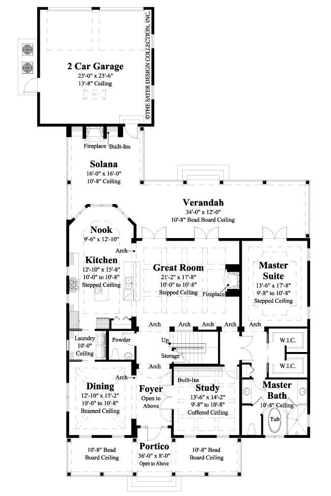 pine knoll main level floor plan # 6877