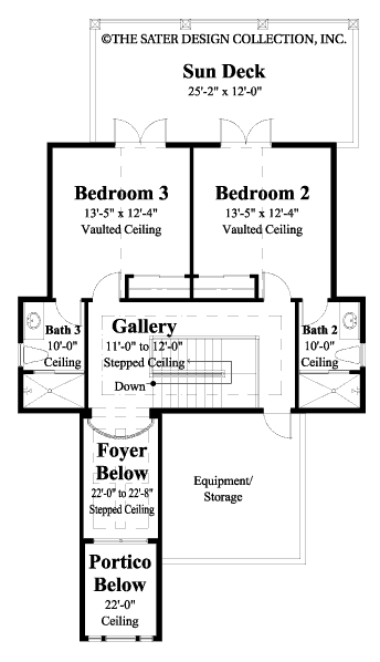 pine knoll upper level floor plan # 6877