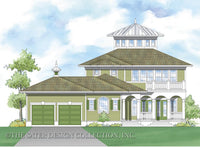 Emerald Bay-Rear Elevation-Plan #6879
