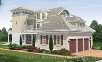 Berkshire Bluff-Rear Elevation-Plan #6880