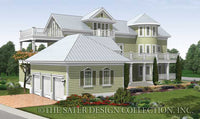 Seagrove Lake-Rear Elevation-Plan #6882