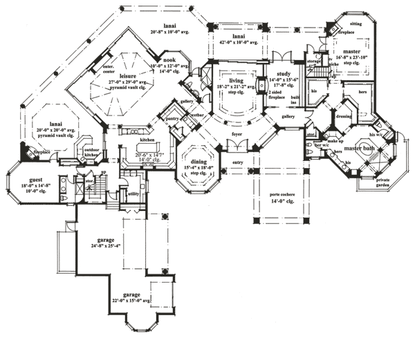 Huntington Lakes - Main Level Floor Plan - #6900