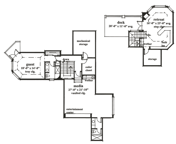 Huntington Lakes-Upper Level Floor Plan-#6900