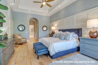 Atreyu House Plan master suite bedroom and bath