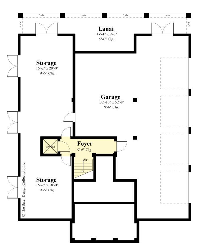 lilliput house plan - 6905 - lower level floor plan