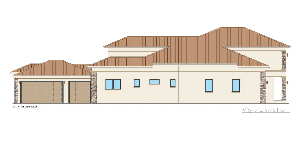 Valhalla House Plan right elevation