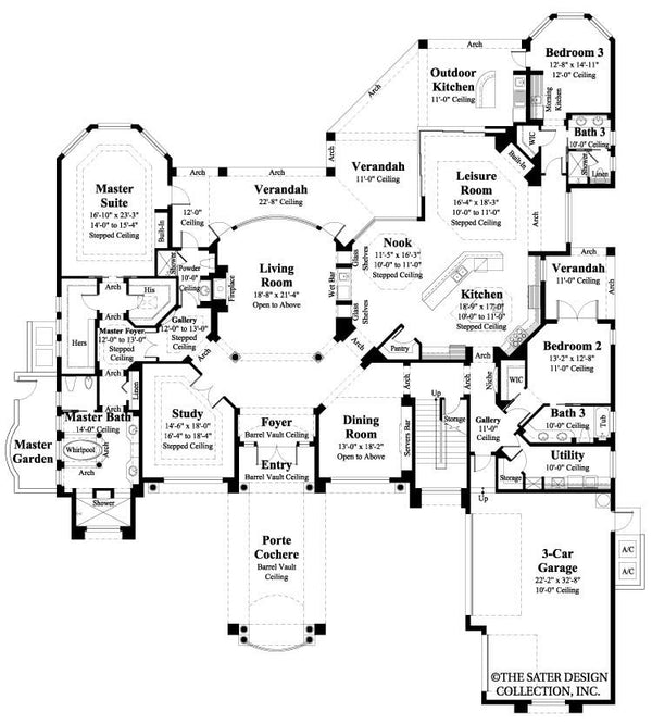 Sterling Oaks- Main Level Floor Plan -Plan #6914