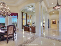 Verano House Plan foyer and dining area