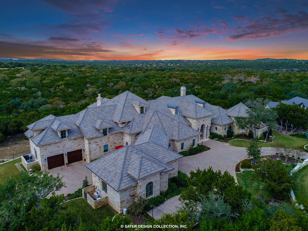Verano House Plan aerial view