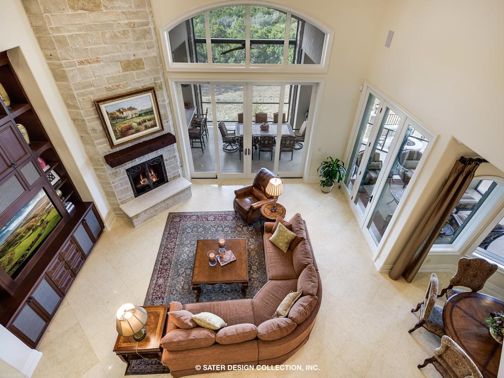 Verano House Plan Family Room view from above