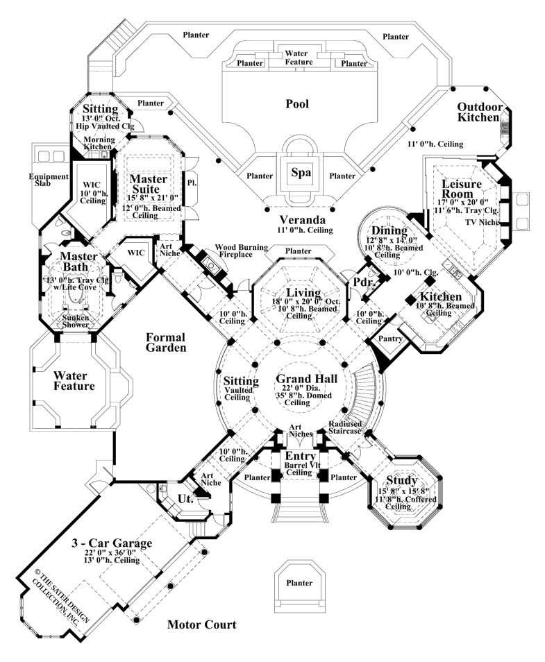 prestonwood-main level floor plan-#6922