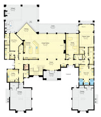 Waters Edge House Plan first floor plan