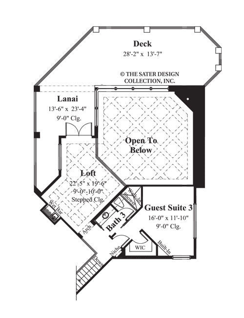 la ventana-upper floor plan-sater design collection-6925