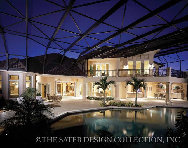 Saraceno-Rear Exterior-Plan #6929