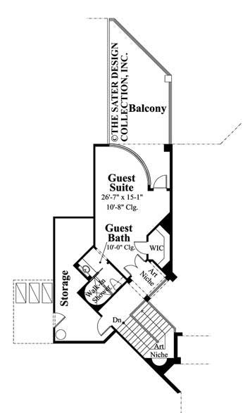 dauphino- upper level floor plan -#6933