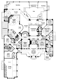 Casa Bellisima-Main Level Floor Plan- #6935