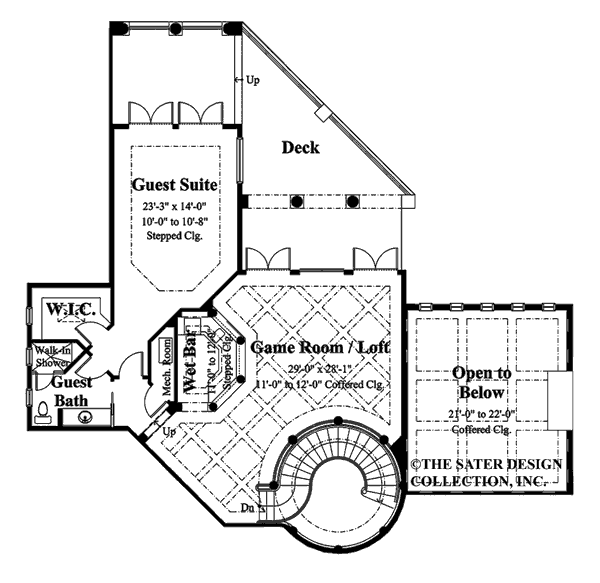 casa bellisima- upper level floor plan -#6935