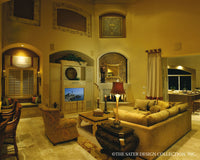 Ristano Home Plan Family Room View #6939