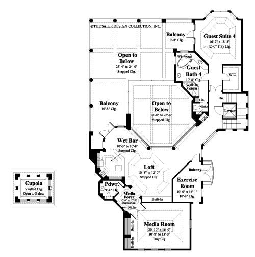 Alamosa-Upper Level Floor Plan-Plan #6940