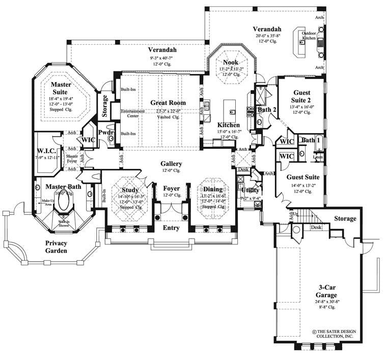 Cataldi-Main Level Floor Plan-Plan #6946